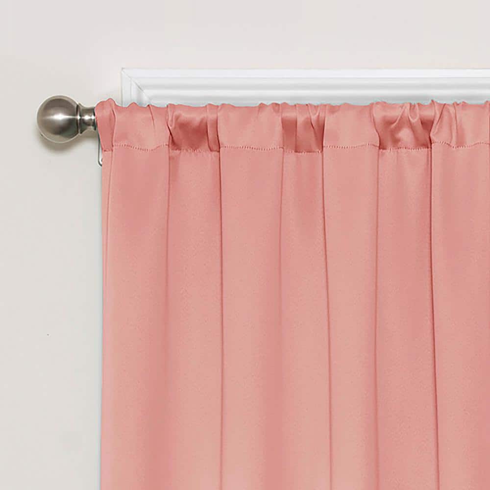 Coral Blackout Energy-Efficient Cotton Polyester Window Panel