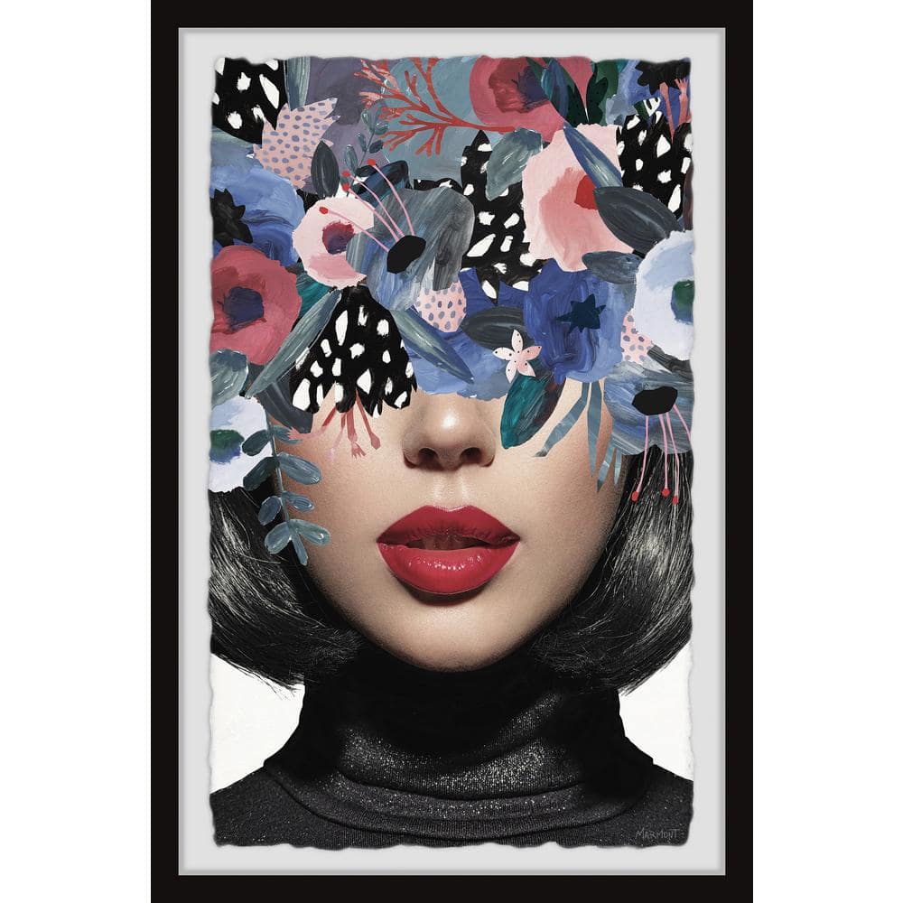 Luscious Lips by Marmont Hill Framed People Art Print 30 in. x 20 in. .