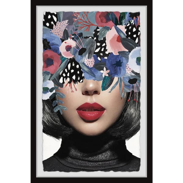 Unbranded "Luscious Lips" by Marmont Hill Framed People Art Print 30 in. x 20 in. .
