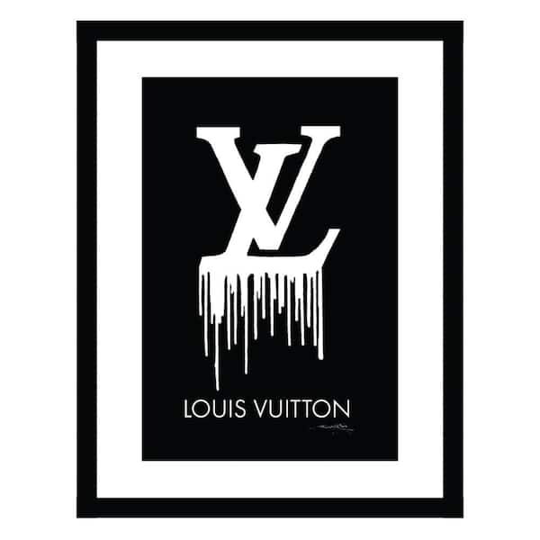 VENICE BEACH Collections Fashion Designer Drip Logo by Fairchild Paris 1-Piece Framed Graphic Print Abstract Poster Art Print 18 in. x 14 in.