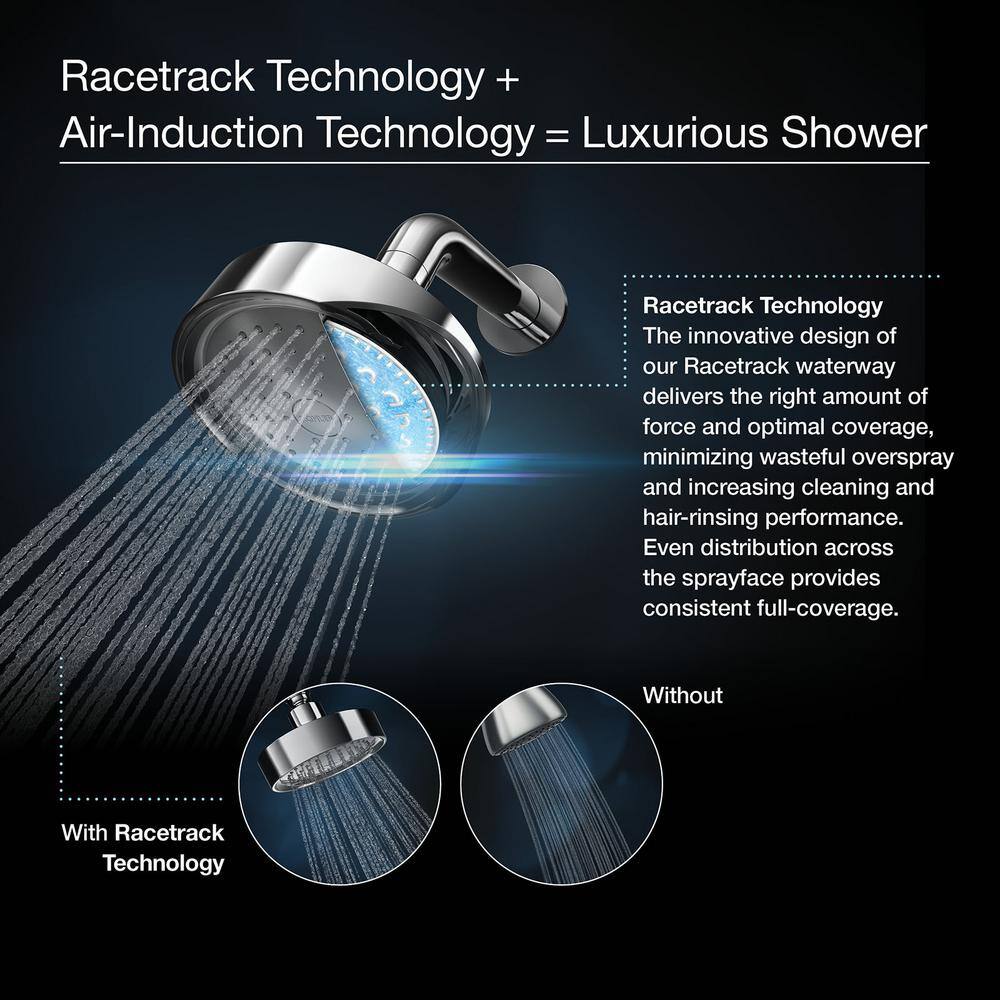 Vibrant Brushed Nickel Square Ceiling Mounted Rain Showerhead