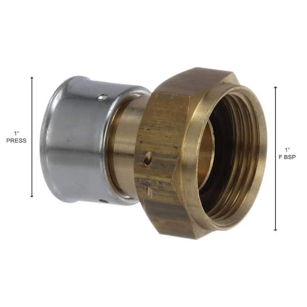 Viega PureFlow 1 in. Press x 1 in. F BSP Zero Lead Bronze
