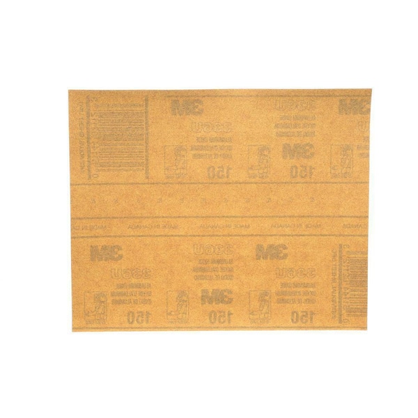 9 in. x 11 in. 220 Grit Very Fine Aluminum Oxide Sandpaper (25 Sheets/Pack) (Case Pack of 5)