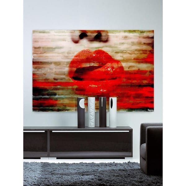 Unbranded 16 in. H x 24 in. W "Lick My Lips" by Parvez Taj Printed Canvas Wall Art