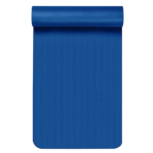 HolaHatha 72 x 24 Double Sided 0.25 Thick Non Slip Home Workout Yoga Mat,  Blue, 1 Piece - Pay Less Super Markets
