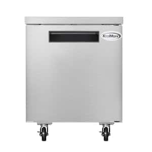 27 in. Commercial Undercounter Freezer in Stainless-Steel