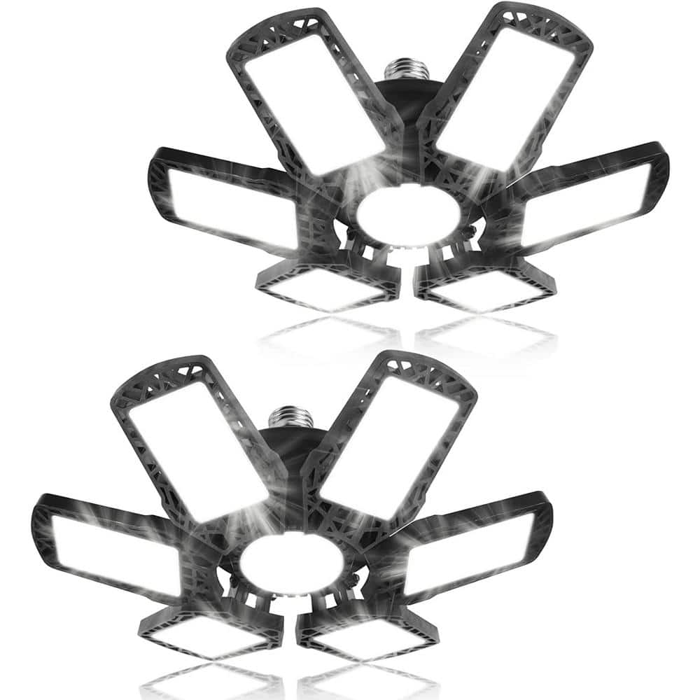 Operfurni LED Garage Lights Deformable Ceiling Lights with 6 Plus 1