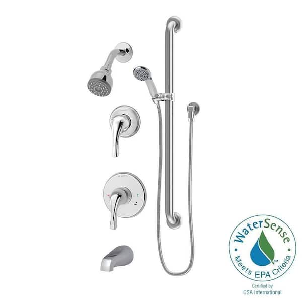 Symmons Origins Temptrol Single-Handle 1-Spray Tub and Shower Faucet in Polished Chrome (Valve Included)