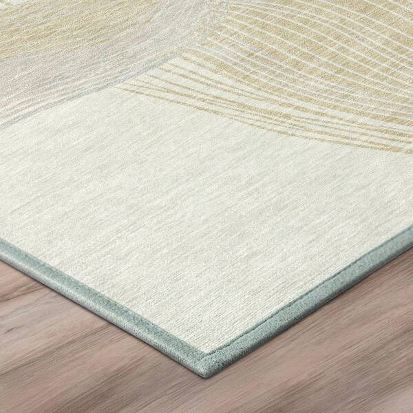 Chantille Machine Washable Indoor/Outdoor Abstract ACN3057 Ivory 2 ft. x 3 ft. Accent Rug
