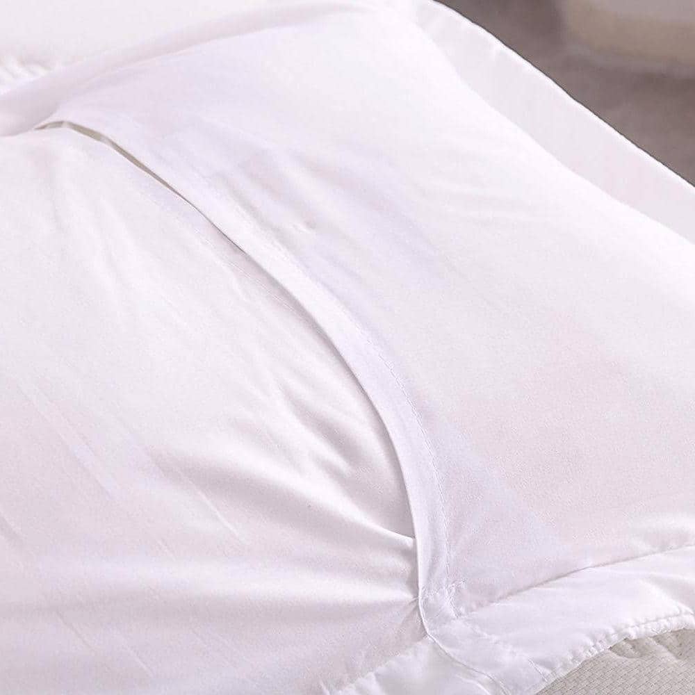 White King Size Embroidered Cotton and Polyester Sham