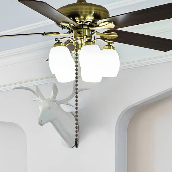 120in Bronze Ceiling Fan Pull Chains with Connectors Extra Long Rust Proof 3mm Beaded Ball Light Pulls Extension Chains