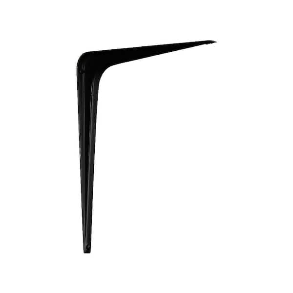 10 in. x12 in. Black Steel Shelf Bracket