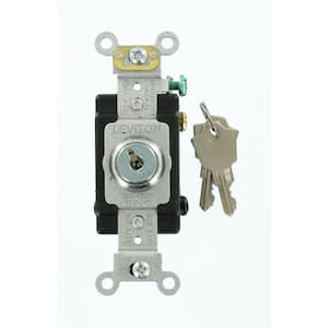 20 Amp Industrial Grade Heavy Duty 4-Way Key Locking Switch