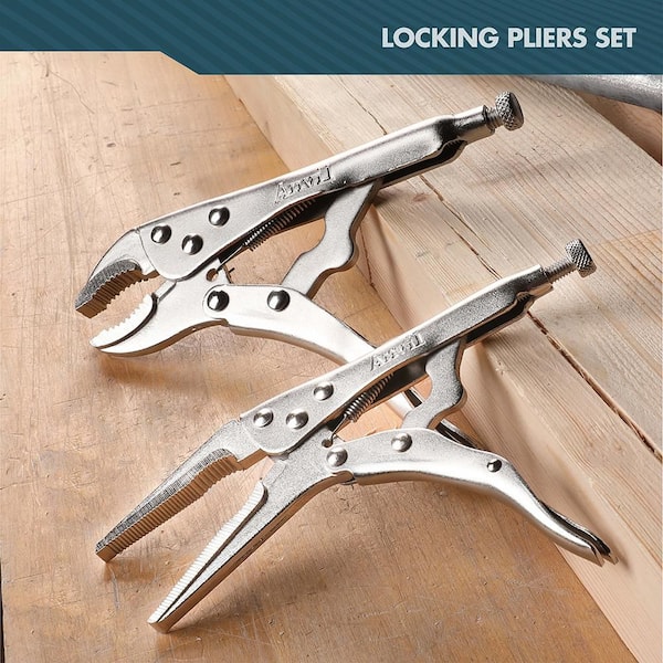 Anvil 2-Piece Locking Pliers 91609 - The Home Depot
