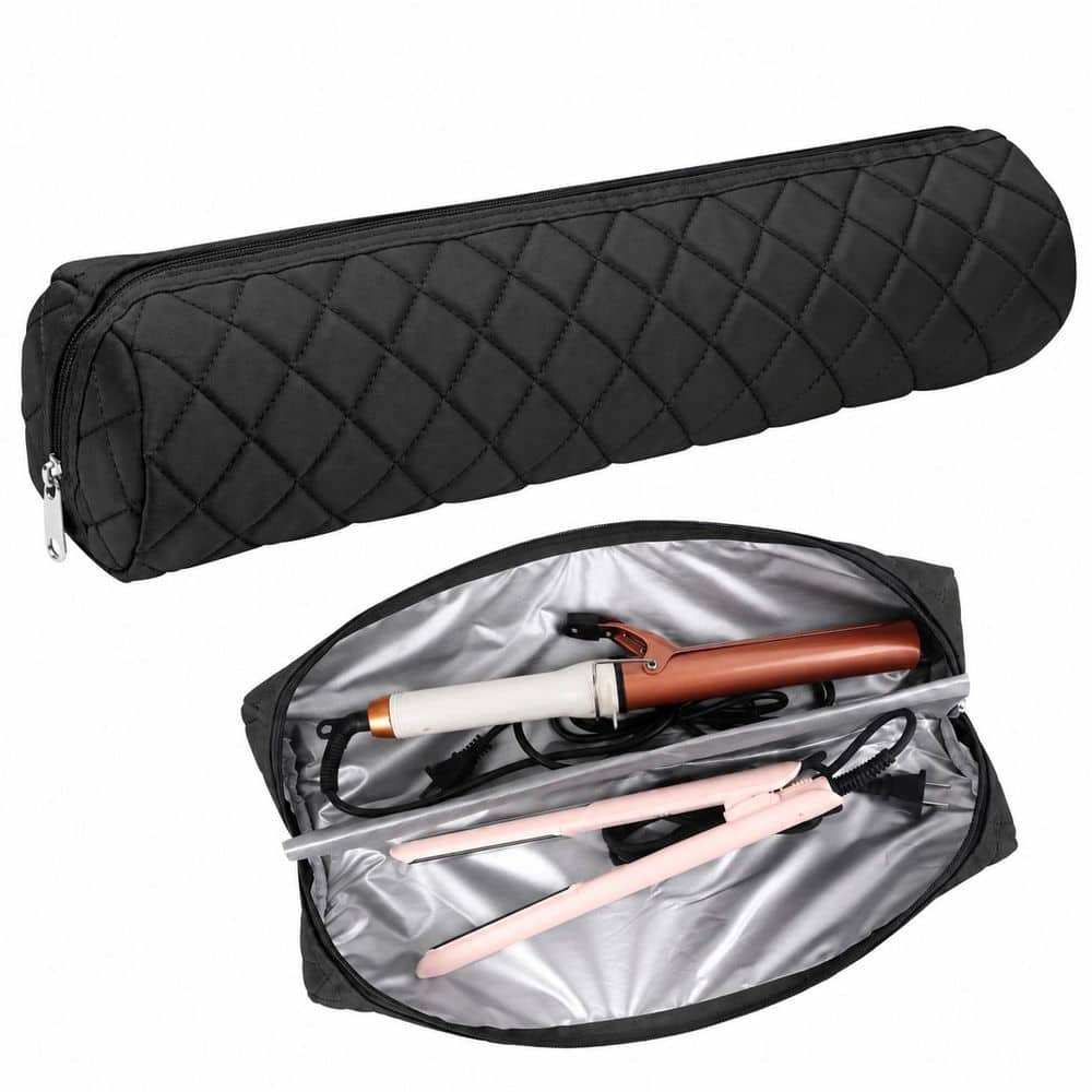 Large Heat Resistant Hair Tool Organizer Bag 17.7 in. x 3.9 in. for Travel and Home Storage