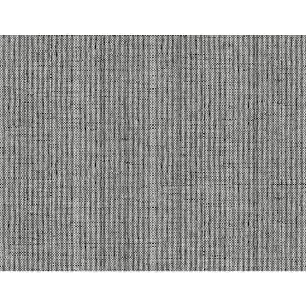 LILLIAN AUGUST 60.75 sq. ft. Coastal Haven Shadow Kaya Faux Paperweave Embossed Vinyl Unpasted Wallpaper Roll