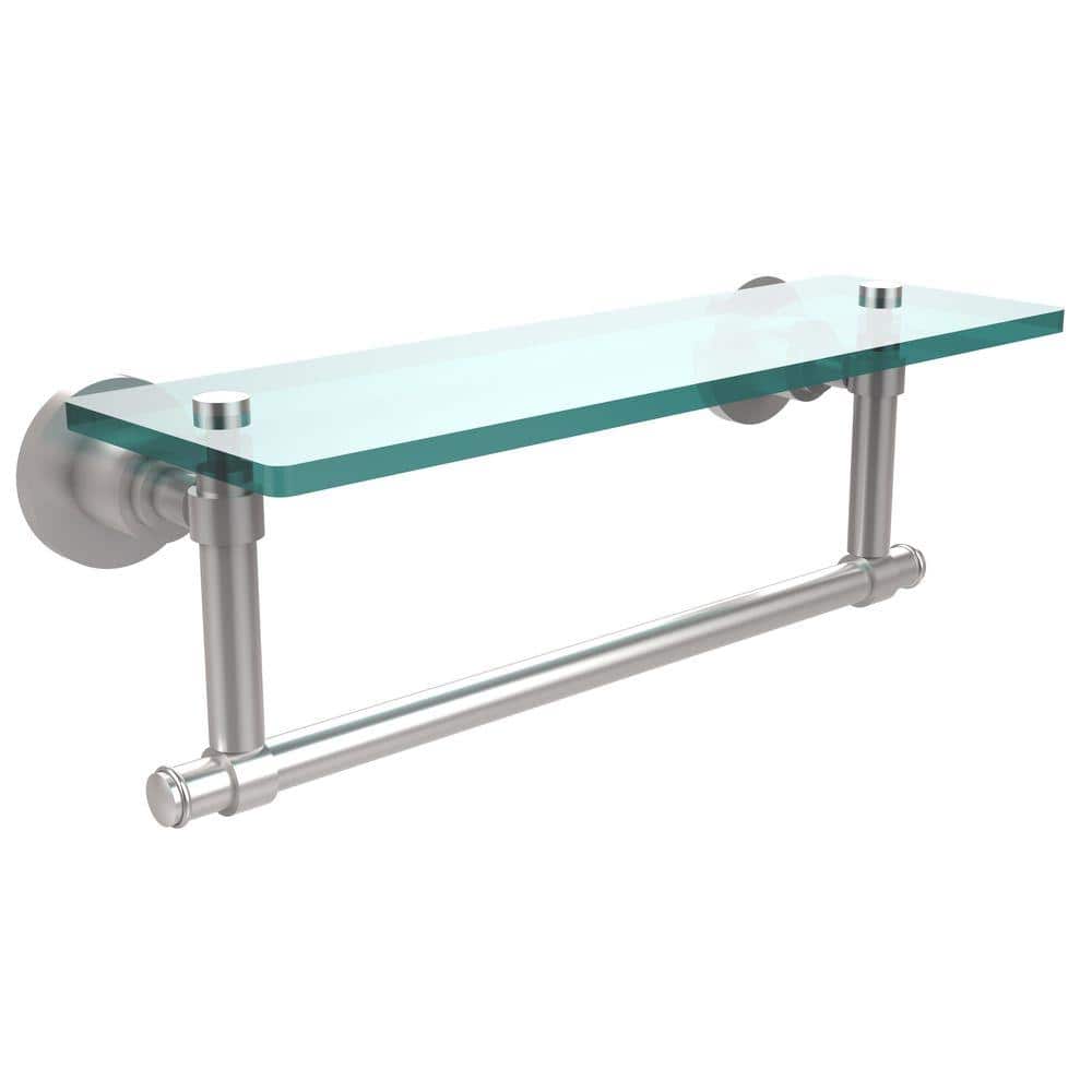 Southbeach Collection 22 Inch Glass Vanity Shelf With Integrated Towel Bar  SB-1TB 22-SN 工具セット