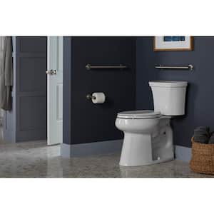Extra Tall Highline 2-piece 1.28 GPF Elongated Toilet in White (2.5" higher than Comfort Height) (Seat Not Included)
