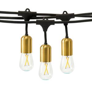 Newhouse Lighting 96-ft Plug-in Black Indoor/Outdoor String Light with