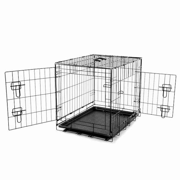 PRIVATE BRAND UNBRANDED 308594B Large Black Collapsable Pet Crate - 2