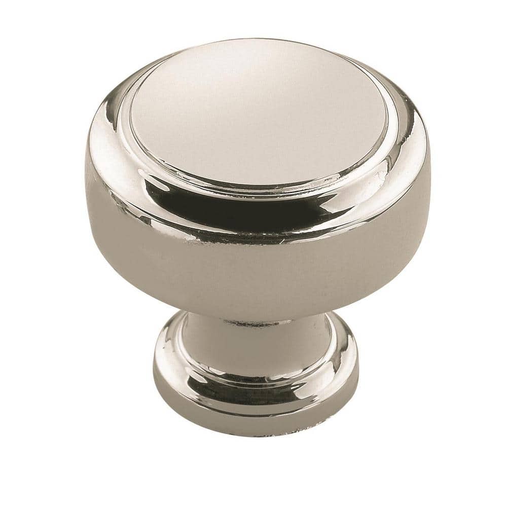 Highland Ridge 1-3/16 in. (30mm) Classic Polished Nickel Round Cabinet Knob