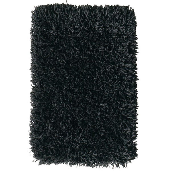 Home Decorators Collection Ultimate Shag Black 8 ft. x 10 ft. Area Rug