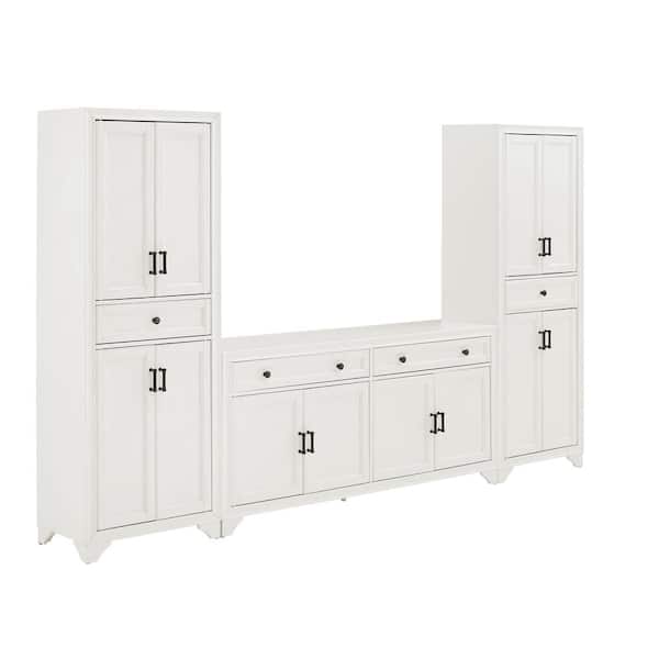 Tara White Sideboard with Pantries