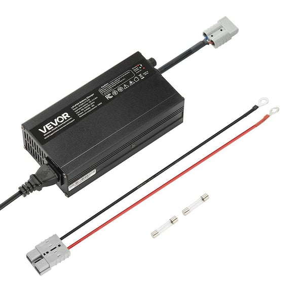 12V 10A Lithium Battery Charger, 14. 6V, AC-DC LiFePO4 Smart Charger, with Anderson Connector, LED Indicator