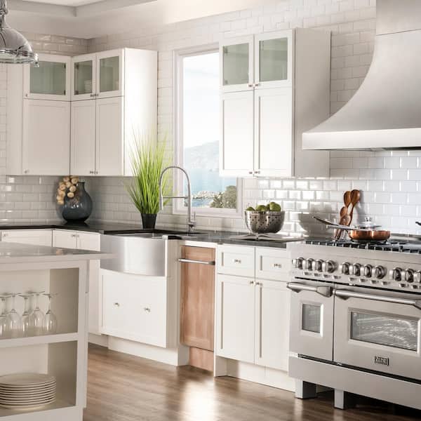 24 in. Top Control 6-Cycle Compact Dishwasher with 2 Racks in Unfinished Wood & Modern Handle