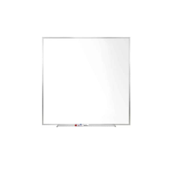 ghent M1 48 in. x 48 in. Magnetic Porcelain Whiteboard with Aluminum Frame, 1-Pack