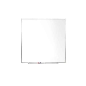 M1 48 in. x 48 in. Magnetic Porcelain Whiteboard with Aluminum Frame, 1-Pack