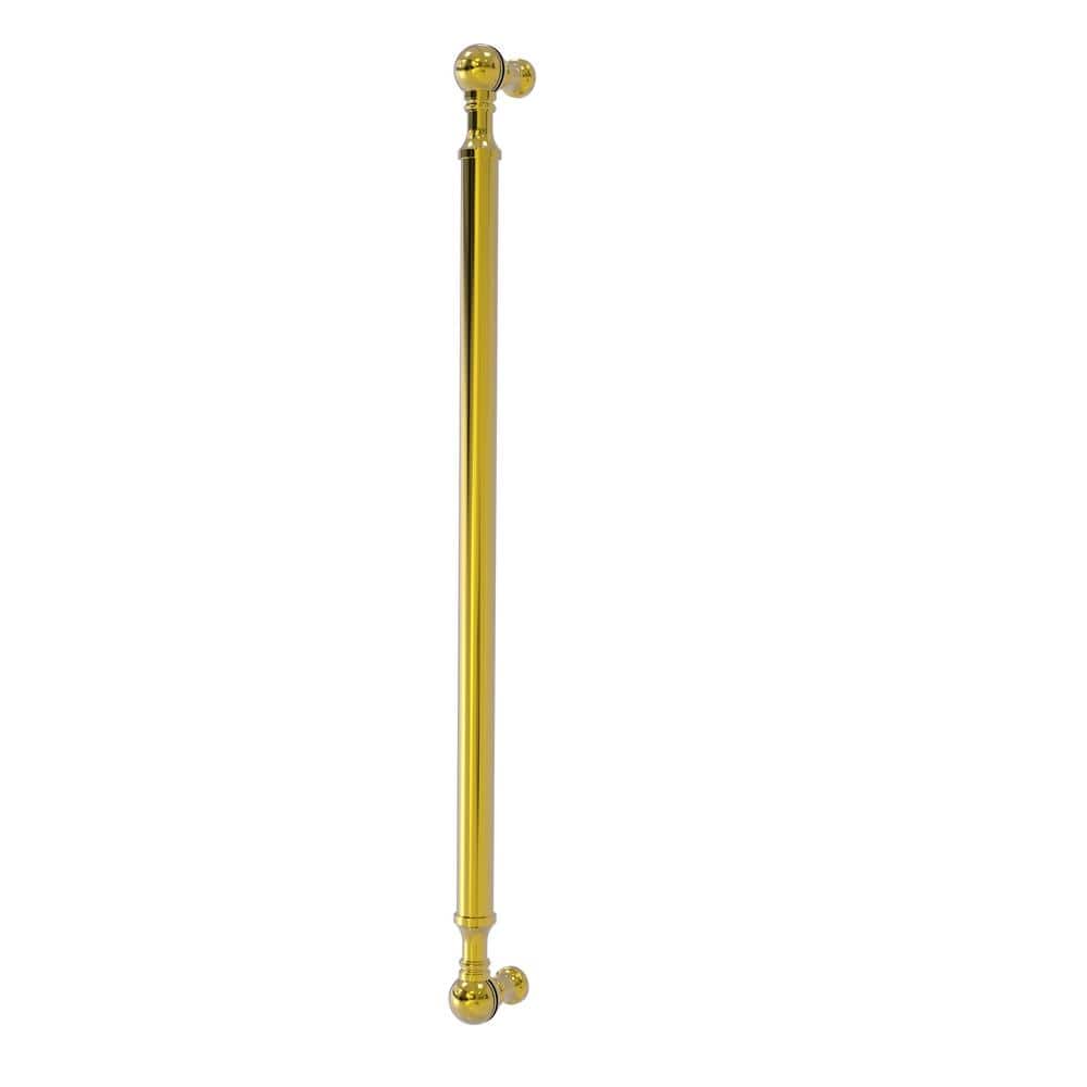 Polished Brass 18-Inch Beaded Refrigerator Appliance Pull