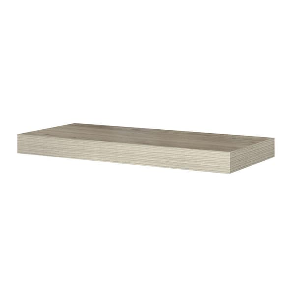 Chicago 1-Piece 24 in L MDF Decorative Floating Shelf