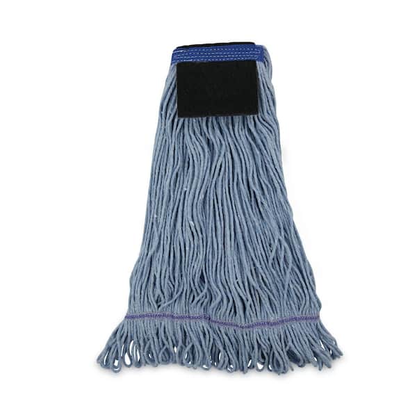 Mop Head, Loop-End, Cotton With Scrub Pad, Large, 12/Carton Mop Head, Loop-End, Cotton With Scrub Pad, Large, 12/Carton