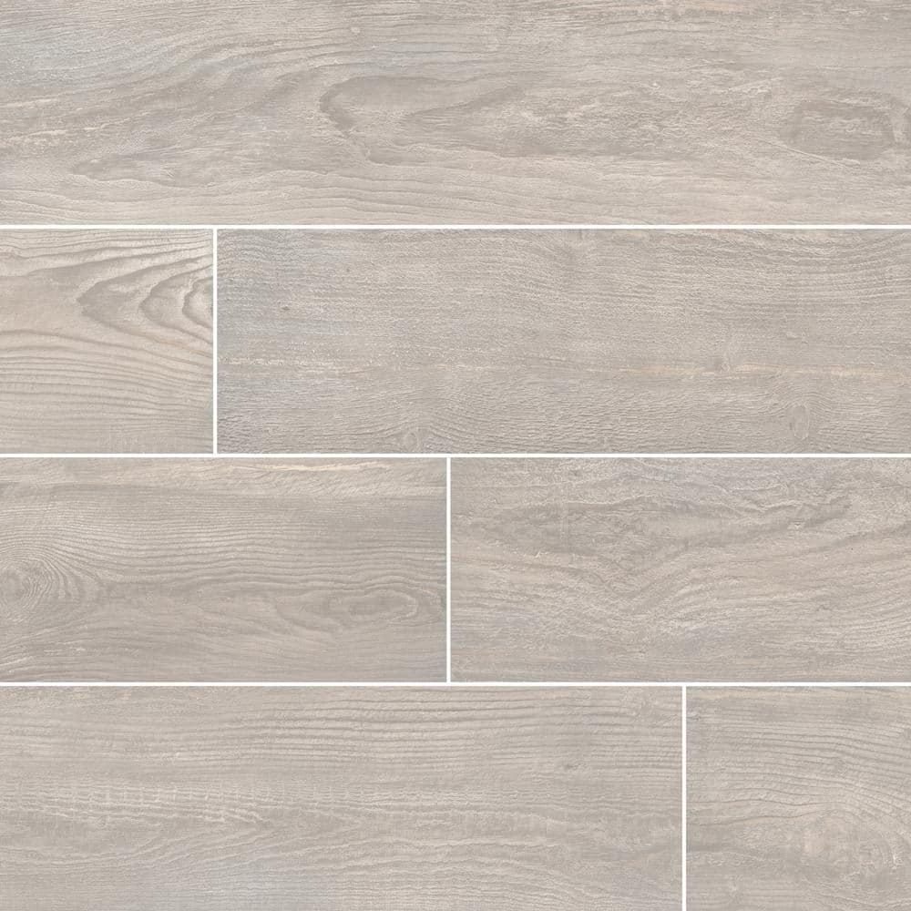 MSI Caldera Grigia 8 in. x 47 in. Matte Porcelain Floor and Wall Tile ...