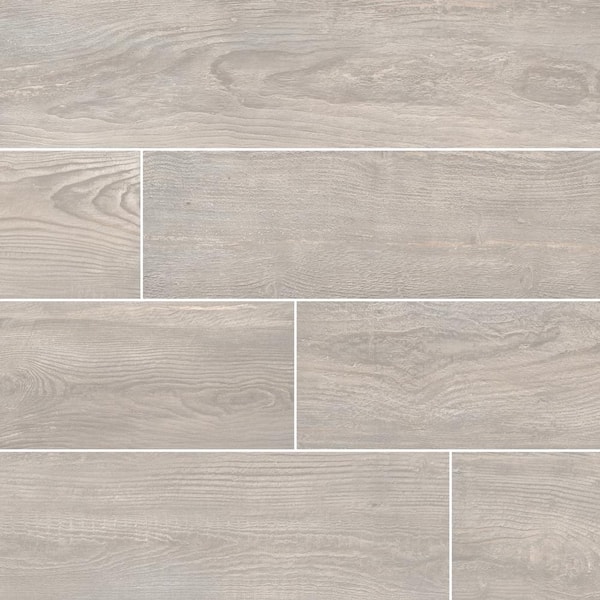 Claudio Grigio 8 in. x 47 in. Matte Porcelain Wood Look Floor and Wall Tile (375.84 sq. ft./Pallet)