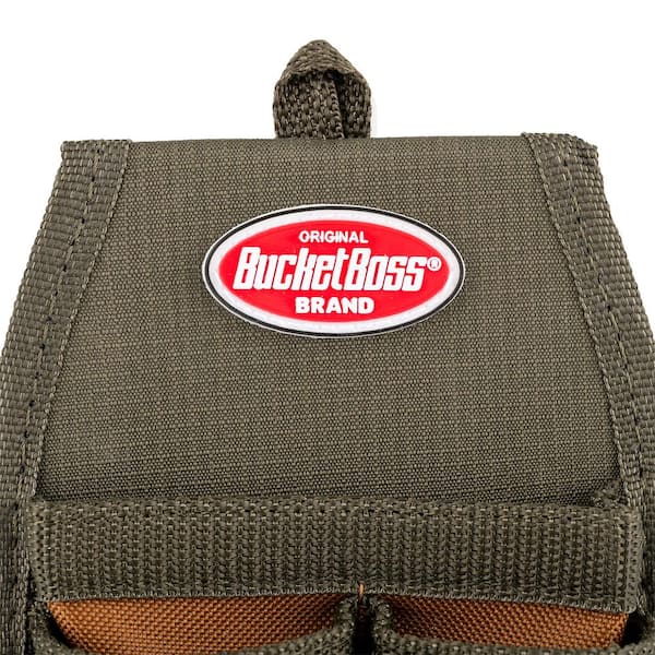 BUCKET BOSS Four Barrel Sheath Tool Belt Pouch with FlapFit 54184