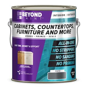 1 gal. Pewter Cabinets, Countertops, Furniture and More Multi-Surface All-in-One Interior/Exterior Refinishing Paint