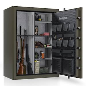 Express XLR 60-Gun Fireproof and Waterproof Gun Safe with Electronic Lock, Graphite Satin Metallic