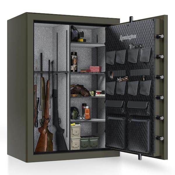 Express XLR 60-Gun Fireproof and Waterproof Gun Safe with Electronic Lock, Graphite Satin Metallic