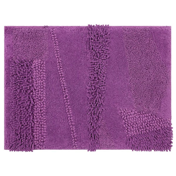 Mohawk Home Composition Fiesta Violet 17 in. x 24 in. Cotton Bath Mat
