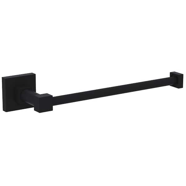 Argo Collection 10 in. Sink Mounted Single Towel Bar in Matte Black