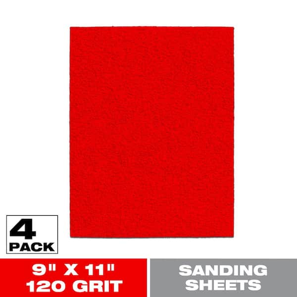 DIABLO 9 in. x 11 in. 120 Grit Medium Sanding Sheet (4-Pack)