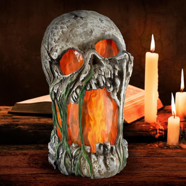  Fufafayo Halloween Skull, Reusable Skeleton Flame