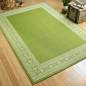 Amalie Lime Green 1 ft. 9 in. x 3 ft. Indoor/Outdoor Area Rug