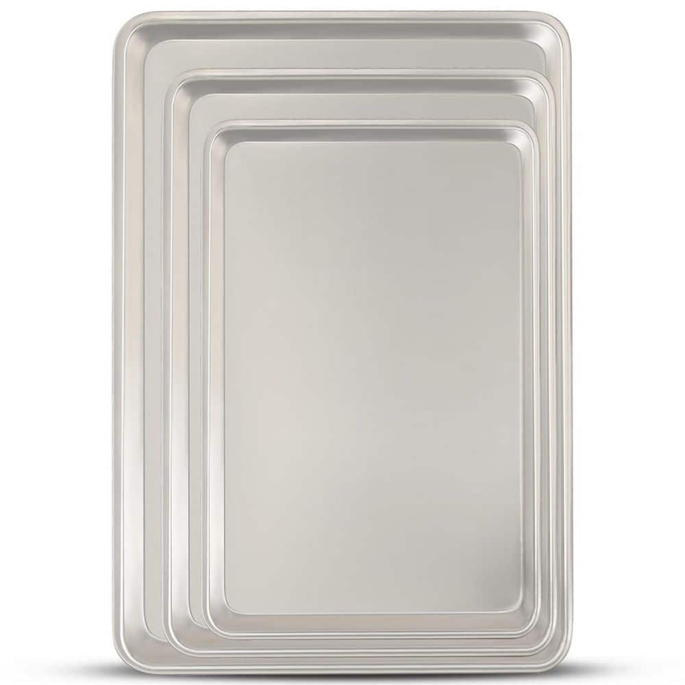 3-Piece Baking Sheet Pan for Baking, Roasting, Commercial Quality Aluminum Cookie Sheets for Oven, Warp Resistant price history on PriceWatchPro