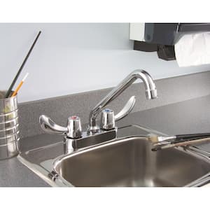 Commercial 4 in. Centerset 2-Handle Bathroom Faucet in Chrome