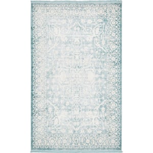 New Classical Olympia Blue 5' 0 x 8' 0 Area Rug