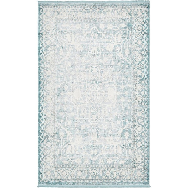 New Classical Olympia Blue 5' 0 x 8' 0 Area Rug