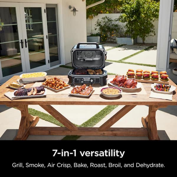 NINJA Woodfire Pro Connect Premium XL Outdoor Electric Grill
